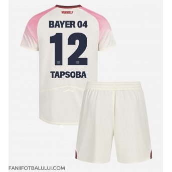 Bayer Leverkusen Edmond Tapsoba #12 Echipament de Fotbal Replică 2025-26 Copii Deplasare (+ Șorturi)